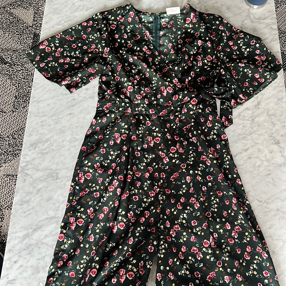 Floral Wrap Jumpsuit